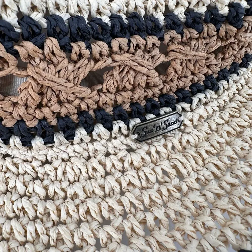 Sun 'N' Sand Women’s Natural Paper‎ Straw Bucket Panama Hat